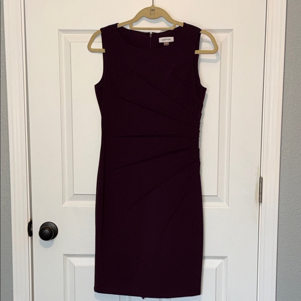 Calvin Klein Deep Purple Midi Dress